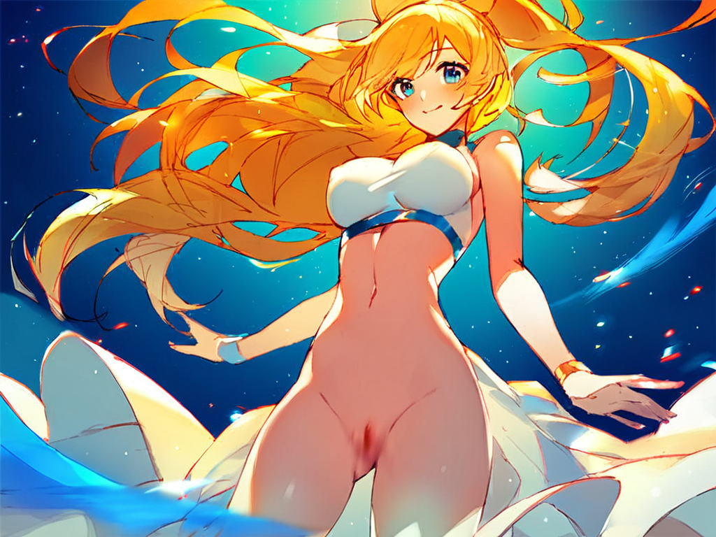 Anime character with motion blur — typical I2V source/output